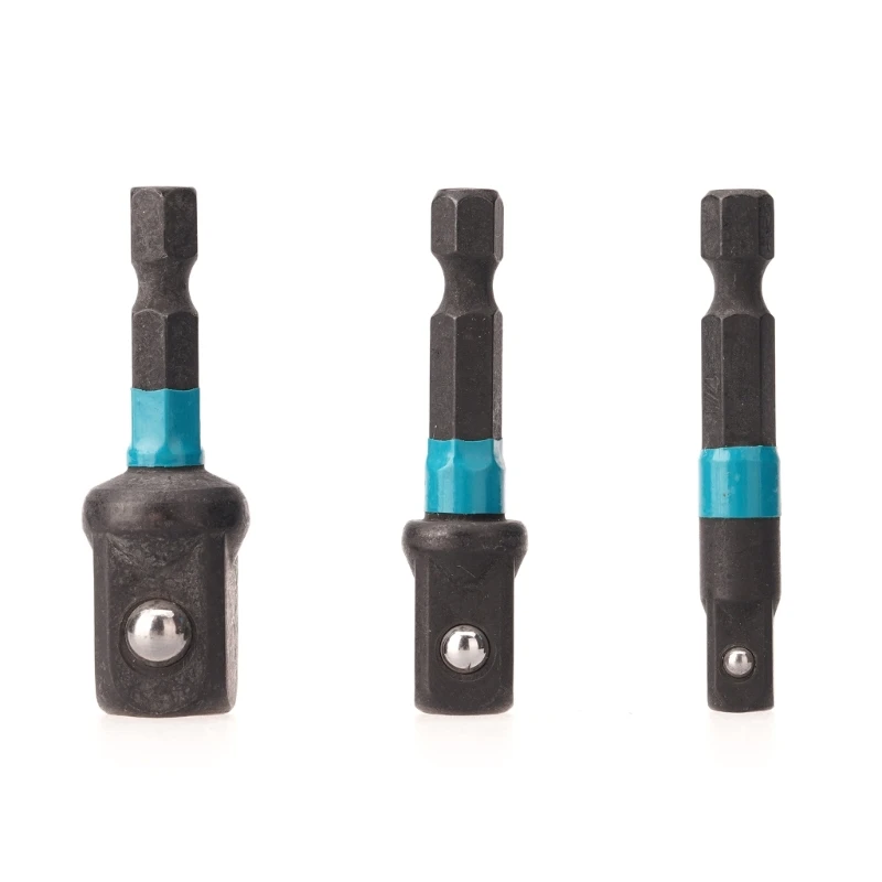 

3PCS 1/4" 3/8" Drill Socket Adapters Converters for Screwdriver Dropshipping