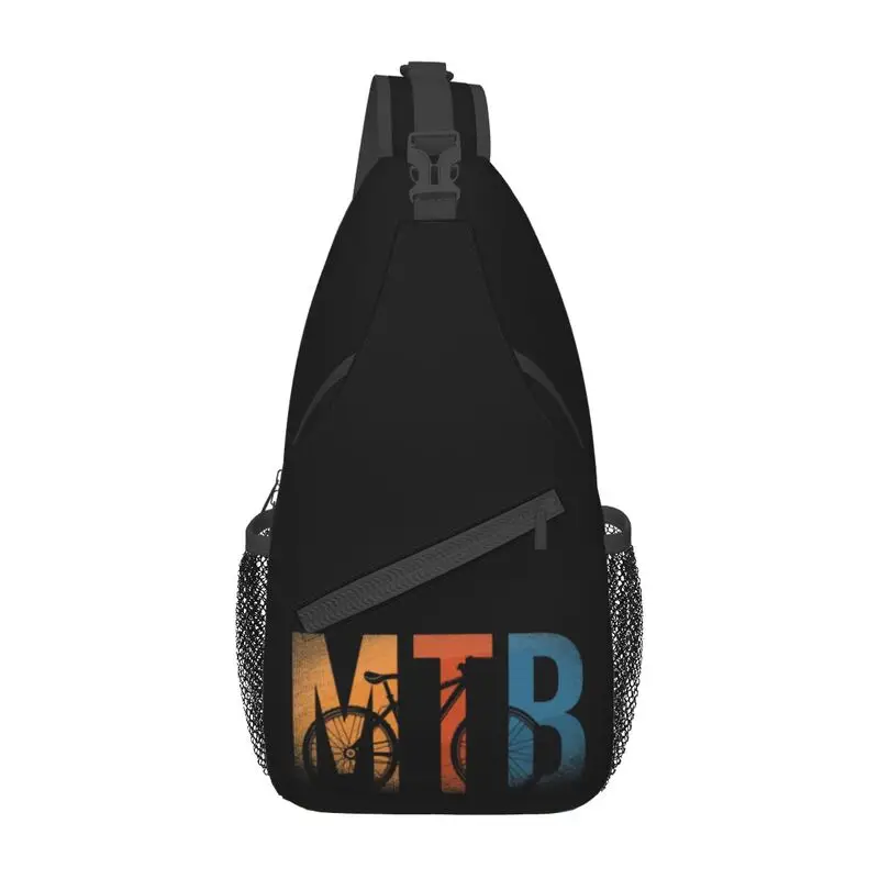 Mochila de hombro para bicicleta de montaña, bolso cruzado para el pecho, a la moda, para viajar, para hombre