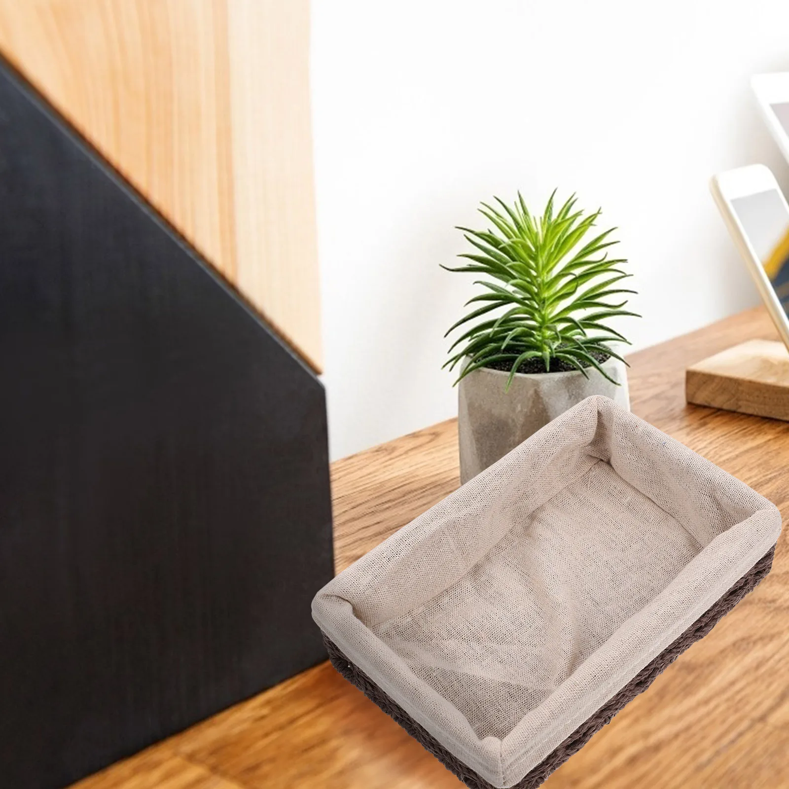 

Large Desktop Storage Basket Natural Fiber Rope Safe Wide Use Household ganization Fill Flowers Decor Indoor Outdoor