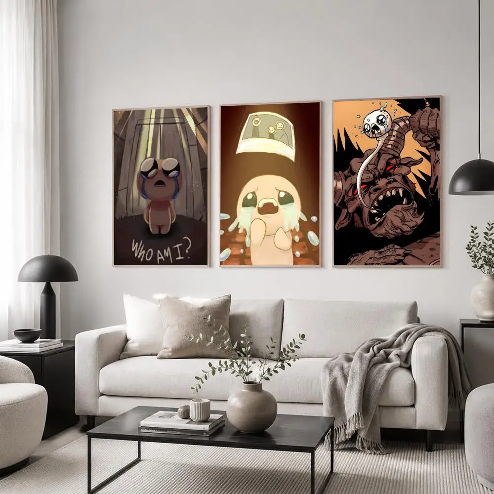 Game The Binding of Isaac Poster Classic Poster HD Art Sticky Wall Waterproof Home Living Room Bedroom  Aesthetic Decoration