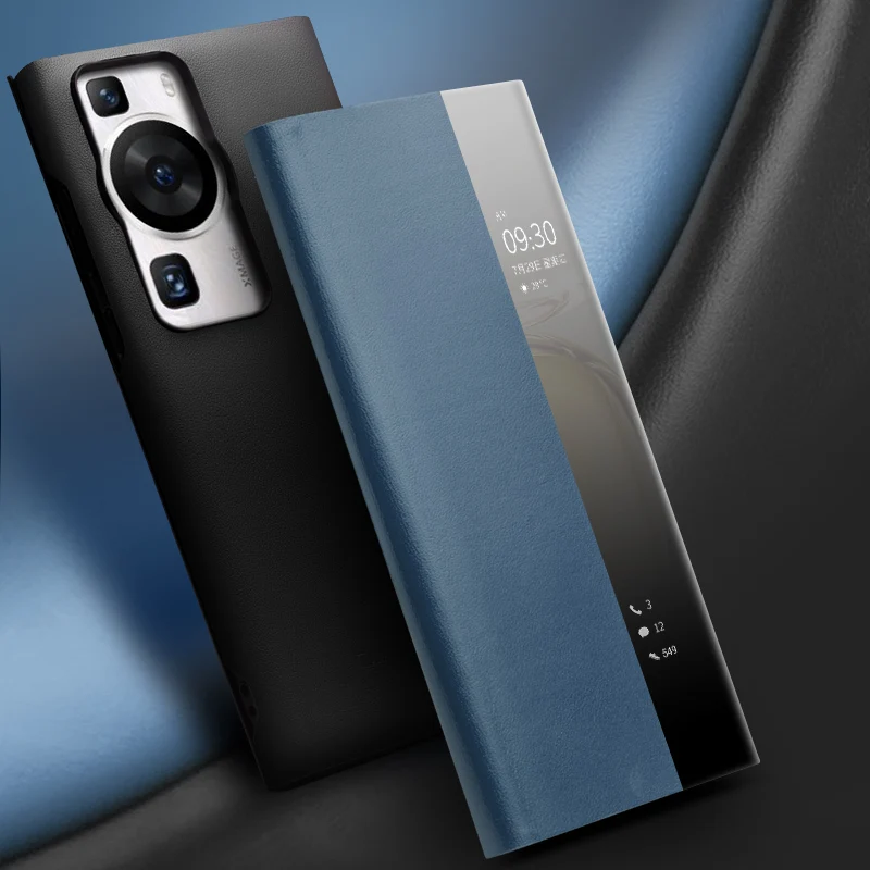 

Новый чехол для телефона QIALINO из натуральной кожи для Huawei Ascend P60 Pro, тонкий флип-чехол с крышкой Smart View для P60 Pro