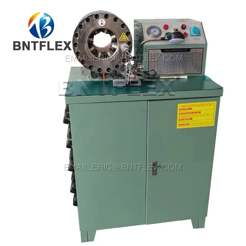 

BNT50 Hydraulic Hose Crimping Machine with 10 Dies Quality Rubber Hose Press Manual Operation Factory Applicable New Condition