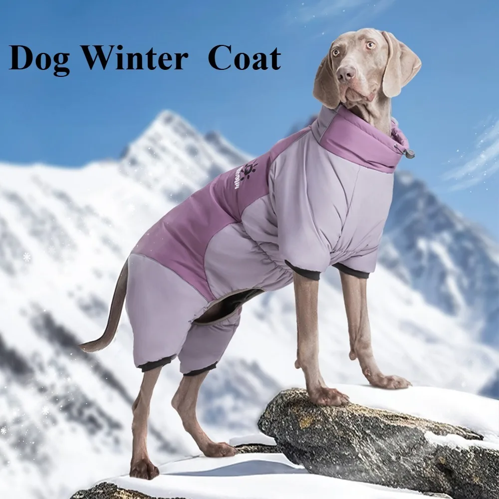 

Dog Four-Legged Clothing New Fall/Winter Set Thickened Coat Waterproof & Windproof Dog Cotton Clothing Medium To Large Dogs