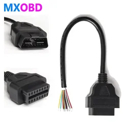 OBD2 16PIN Opening Female Male Cable for ELM327 Extension Adapter OBD Open Cord OBDII EOBD 16 Pin Adaptor Plug 30cm OBD2