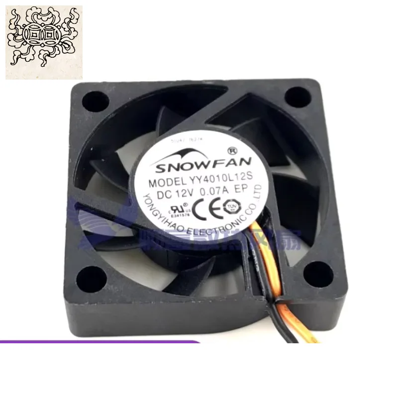 Ltsf ل SNOWFAN YY4010L12S DC 12V 0.07A 40x40x10mm 2-Wire مروحة تبريد الخادم #1