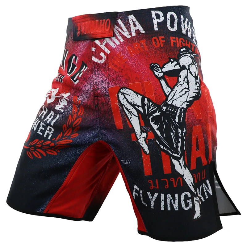 MMA Men Muay Thai Boxing Fitness Shorts Kickboxing BJJ Trunks Sports Pants Boxeo Sanda Fight Shorts Kick Boxing Pants