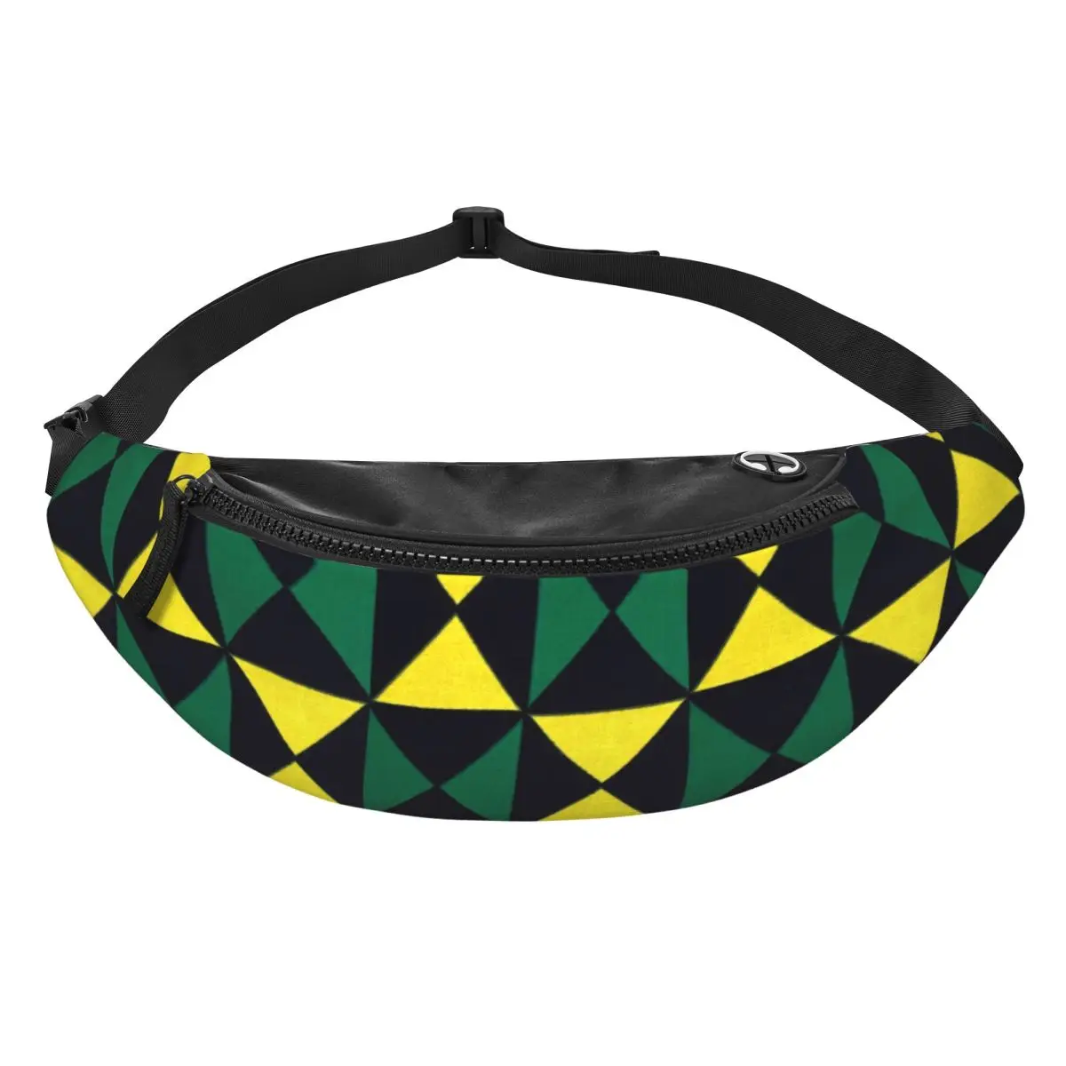 Custom Ethnic Tribal Ankara African Zig Zag Pattern Fanny Pack for Traveling Men Women Crossbody Waist Bag Phone Money Pouch