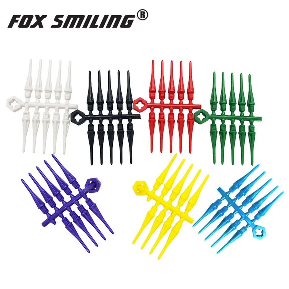 

FOX SMILING 10pcs Soft Dart Tip 2BA For Soft Plastic Tip Electronic Dartboard Accessories