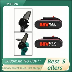 Newest High Electric Pruning Saw Single Hand Electric Saw Logging Electric Chain Saw 18650 rechargeable Battery 88V Battery