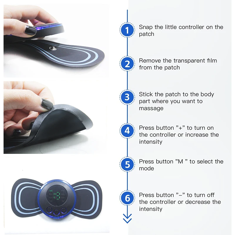 Remendo de substituição para massageador de pescoço com 10 remendos com desconto para corpo, pescoço, ombro e costas, dispositivo de substituição de massageador