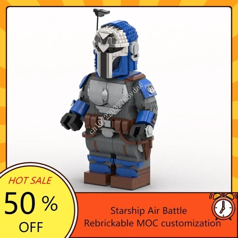 MOC Space Battle Series Bo Katan Kryze megafigure Model Aangepaste puzzel Technologie DIY Creatieve montage Speelgoed Kindergeschenken