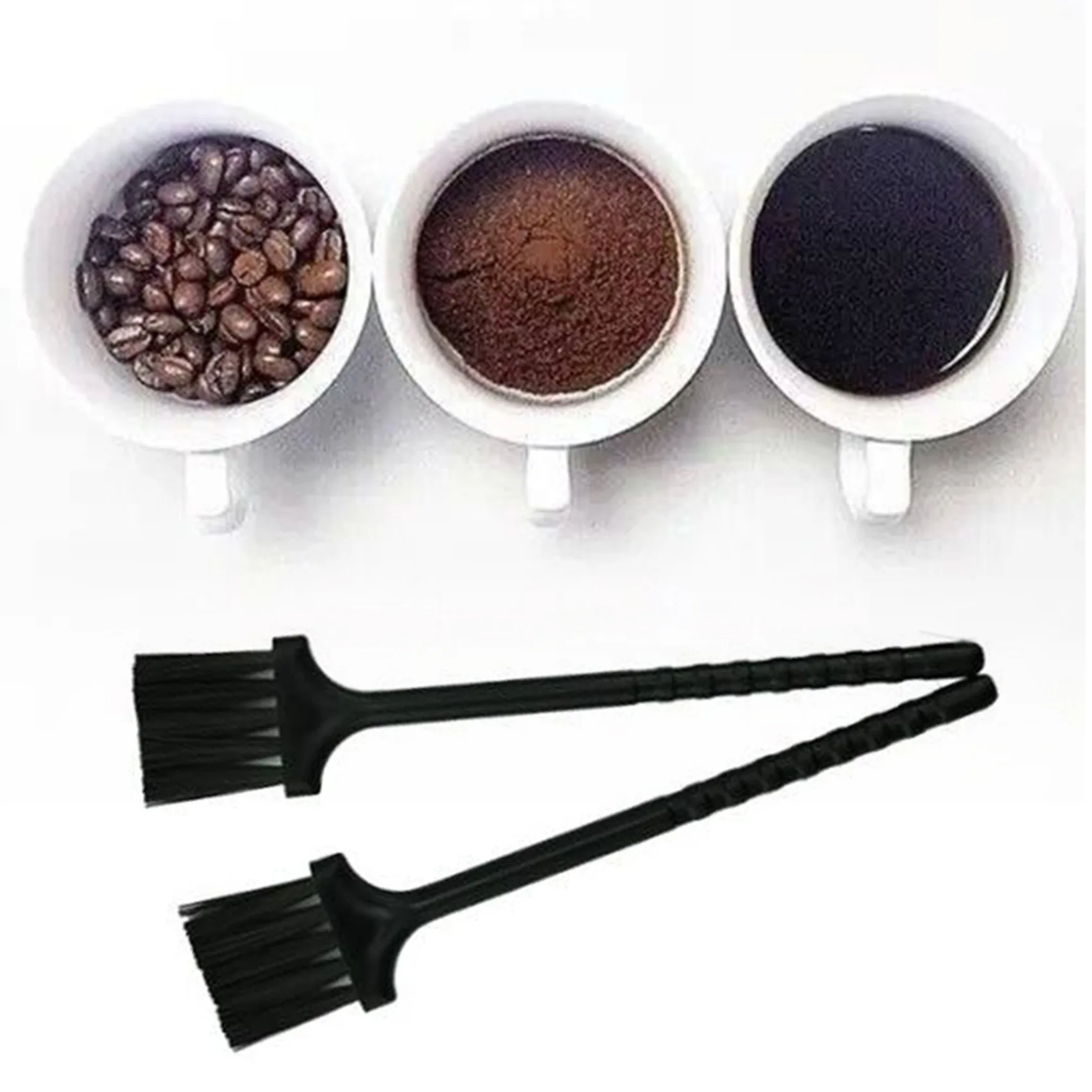 ONCE 10 pezzi spazzola da cucina multifunzionale spazzola per pulizia tastiera polvere spazzola piccola in plastica di nylon nero per smerigliatrice