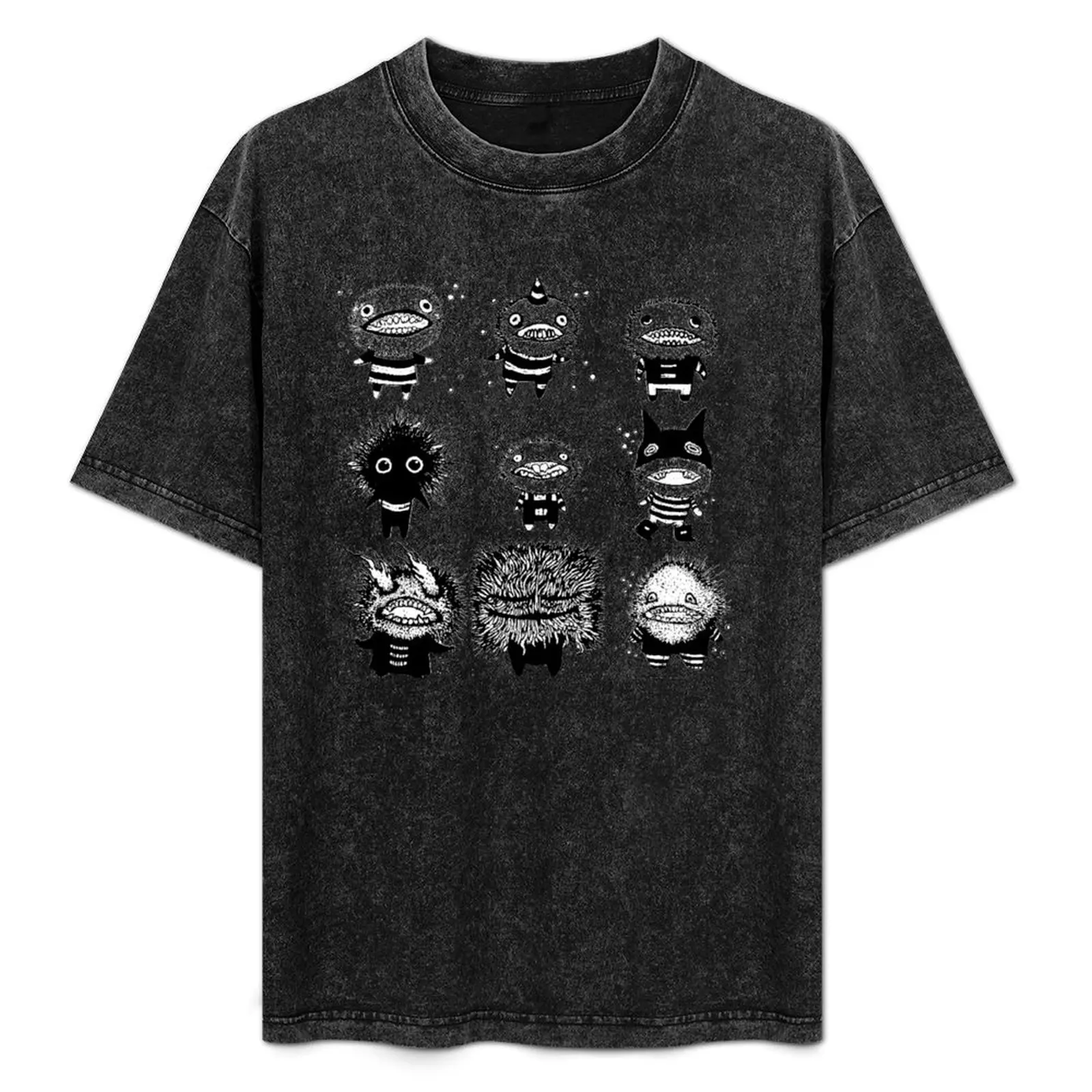 Camiseta con estampado de dibujo lineal simple de Worry Doll(s) “Flower Children” (Set Alternate 1)