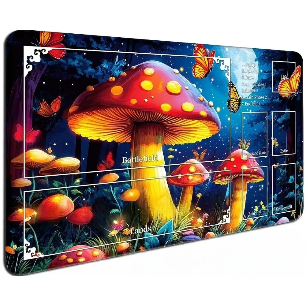 Vintage Hummingbird Pattern PlayMat Durable Office Deskpad Parties Gathering Card GameMat  Non-slip Keyboard PC Gaming Mouse Pad