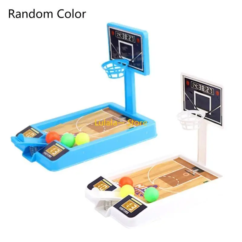 Y4QA IN IN IDOOR Table Game Mini Basketball Hoop per W/per T Balls Basketball Stand Game Assembly Board Game per Desktop Home