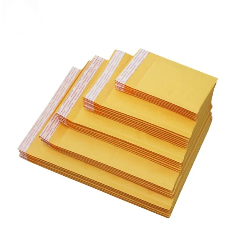 Imagem -03 - Envelope de Envio Acolchoado com Bubble Mailing Bolsa Bolsas de Papel Kraft Mailers Especificações Diferentes 20 Pcs por Lote