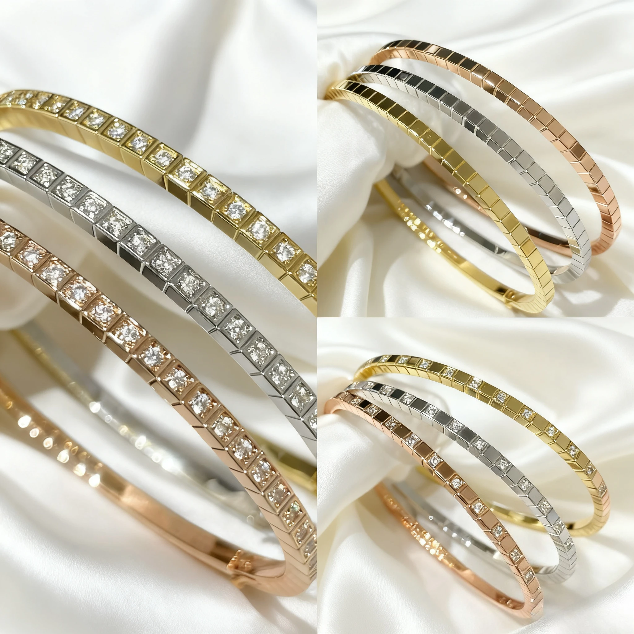 

2025 Trendy Jewelry diamond bracelet unique simple light luxury niche bracelet for women exquisite high-quality jewelry gifts