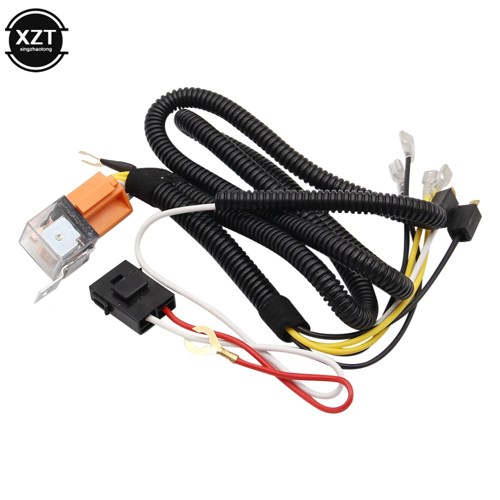 Universal 12V Horn cable Relay For Grille Mount Blast Tone Horns motorcycle horn wire Wiring Harness Kit Car Truck Relay Fuse