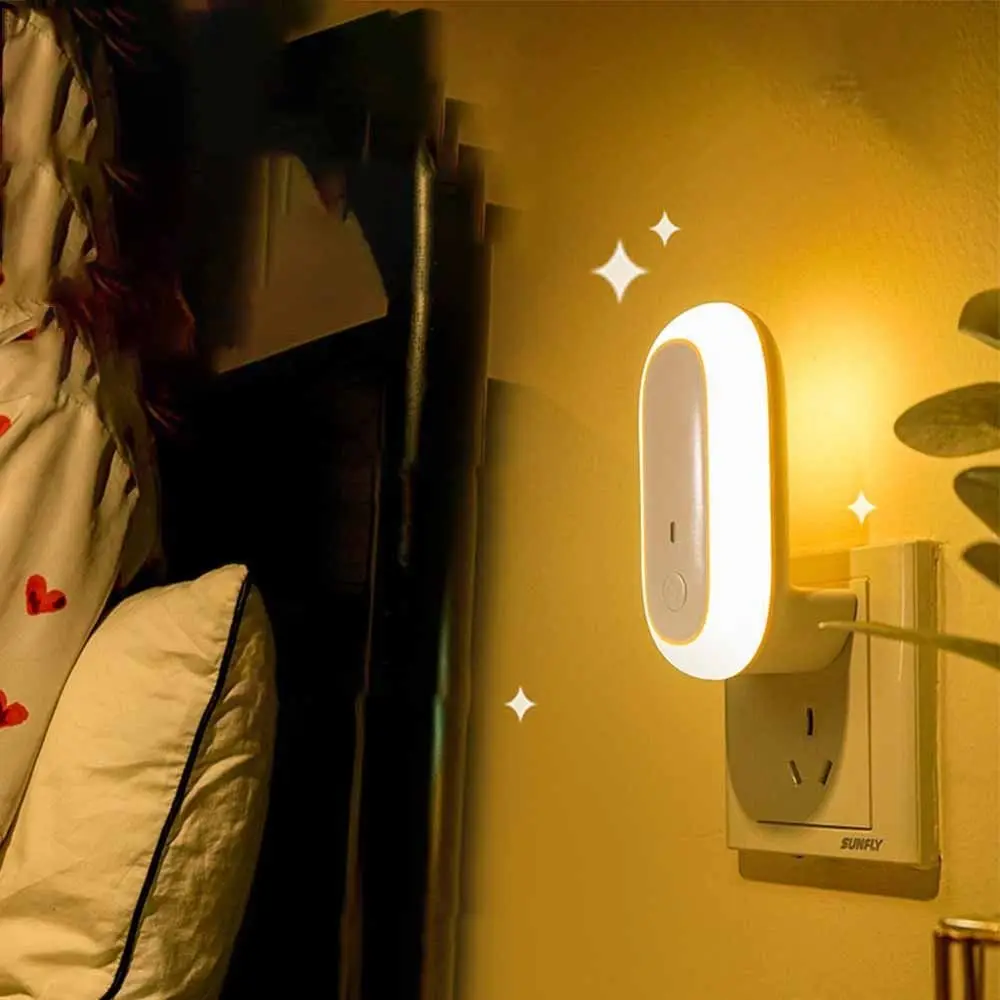 

Eye Protection LED Night Light Low Wattage Soft Light Plug-In Night Light Energy Saving Wall Plug-In Socket Wall Light