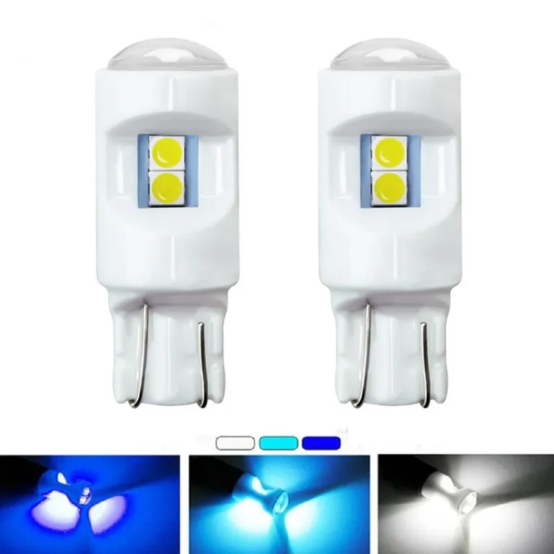 

2/4/10PCS T10 W5W LED CANBUS Bulb 194 3030/6smd 12V Car Interior Reading Lamp Clearance Lights License Plate Bulbs Dome Signal