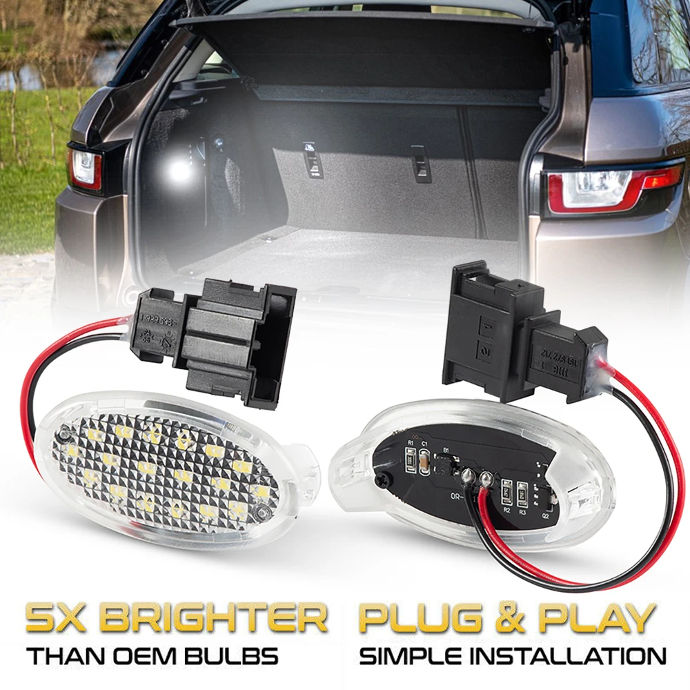 LED Interior Boot Trunk Luggage Light For Land Rover Range Rover Evoque L538 Freelander 2 L359 LR2 No Error OEM #: LR000754