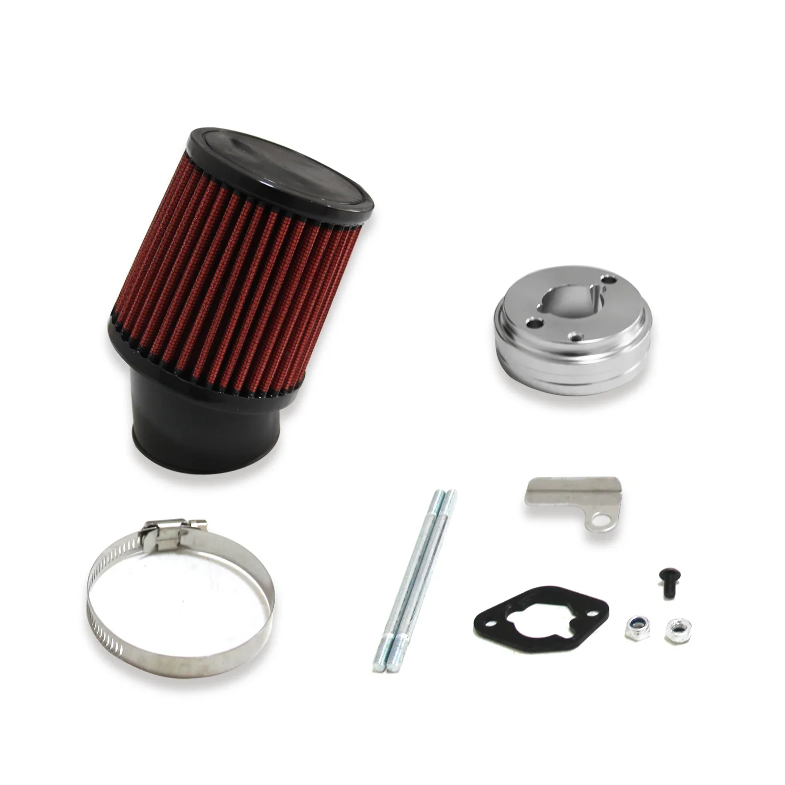 High Performance Air Filter Intake Kit  Go-Karts & Mini Bikes 6.5   Clone GX160 GX200 Go Kart Predator 212cc Engine