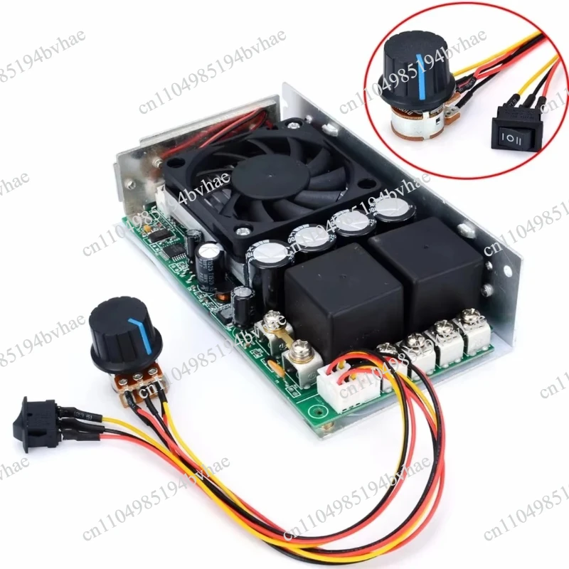 DC 10-50V 100A 3000W PWM Motor Speed Controller Programmable Reversible Motor Regulator for DC Motor Control