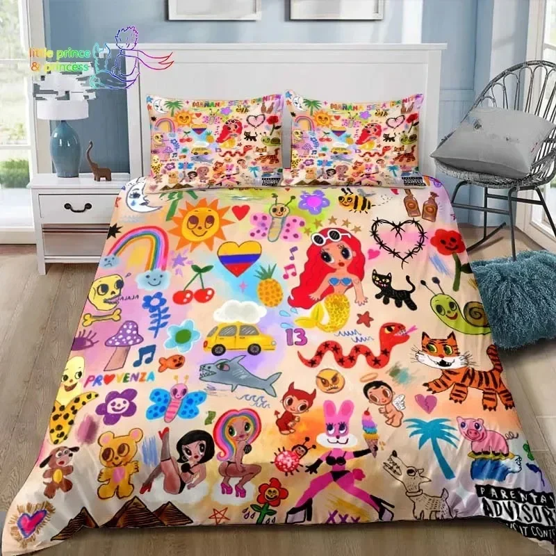 Manana Sera Bonito Karol G Bedding Set Single Twin Full Queen King Size Bed Set Adult Kid Bedroom 3D Print