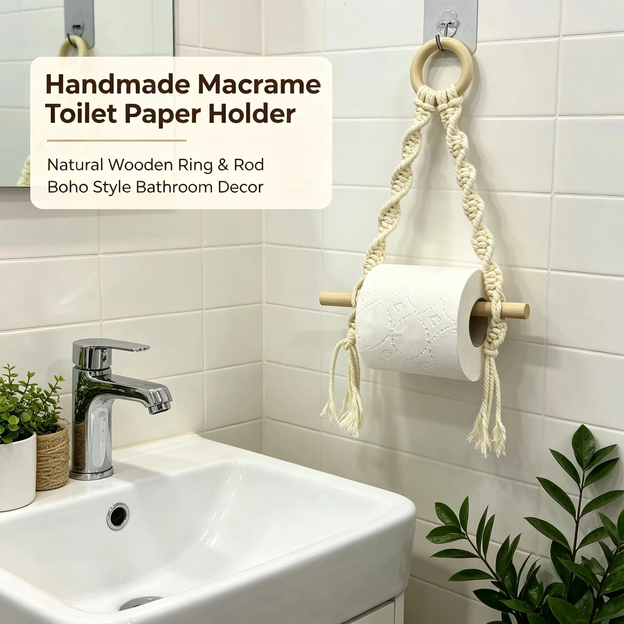 Toilet Paper Holder Wall Mounted WC Washroom Bathroom Accessories Wooden Rolling Paper Tissue Holder for Toilet Towel Rack