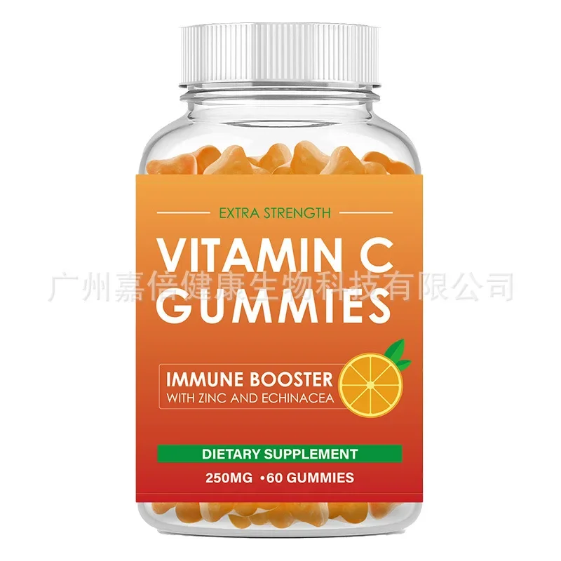 

1 bottle of vitamin C gummy candy dietary supplement zinc promotes iron absorption and enhances immunity