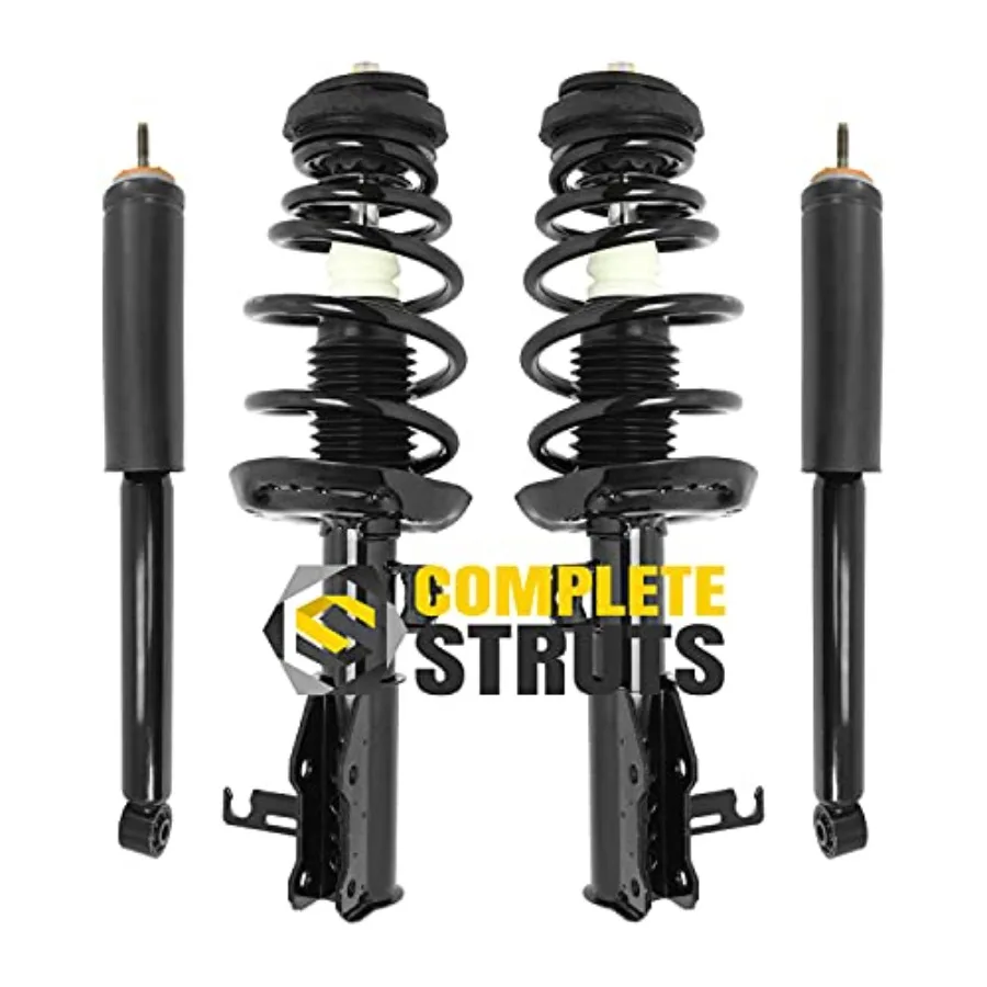 COMPLETESTRUTS Front Complete Strut Assemblies with Coil Springs and Rear Shock Absorbers Replacement for 20132015 Malibu Blac
