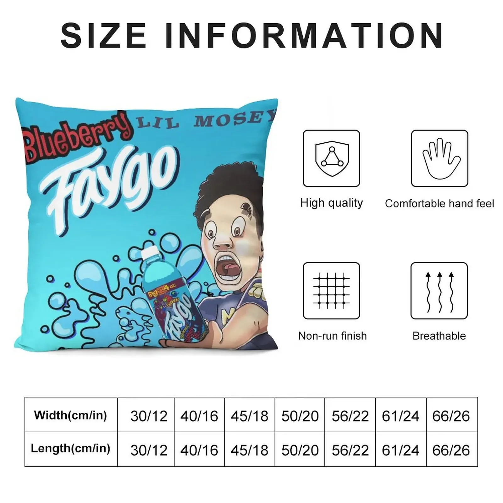 Blueberry Faygo Lil Mosey T Shirt Throw Pillow pillowcases for sofa cushions bed pillows luxury throw pillow covers pillow