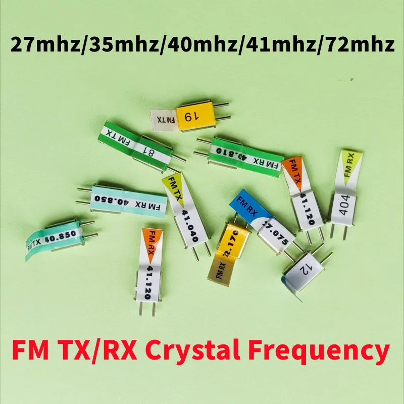 FM 27mhz 35mhz 40mhz 41MHz 72mhz 27.045mhz 35.850mhz Crystal Frequency TX/RX Receiver Rc Spare Parts for Rc Helicopter Boat Car