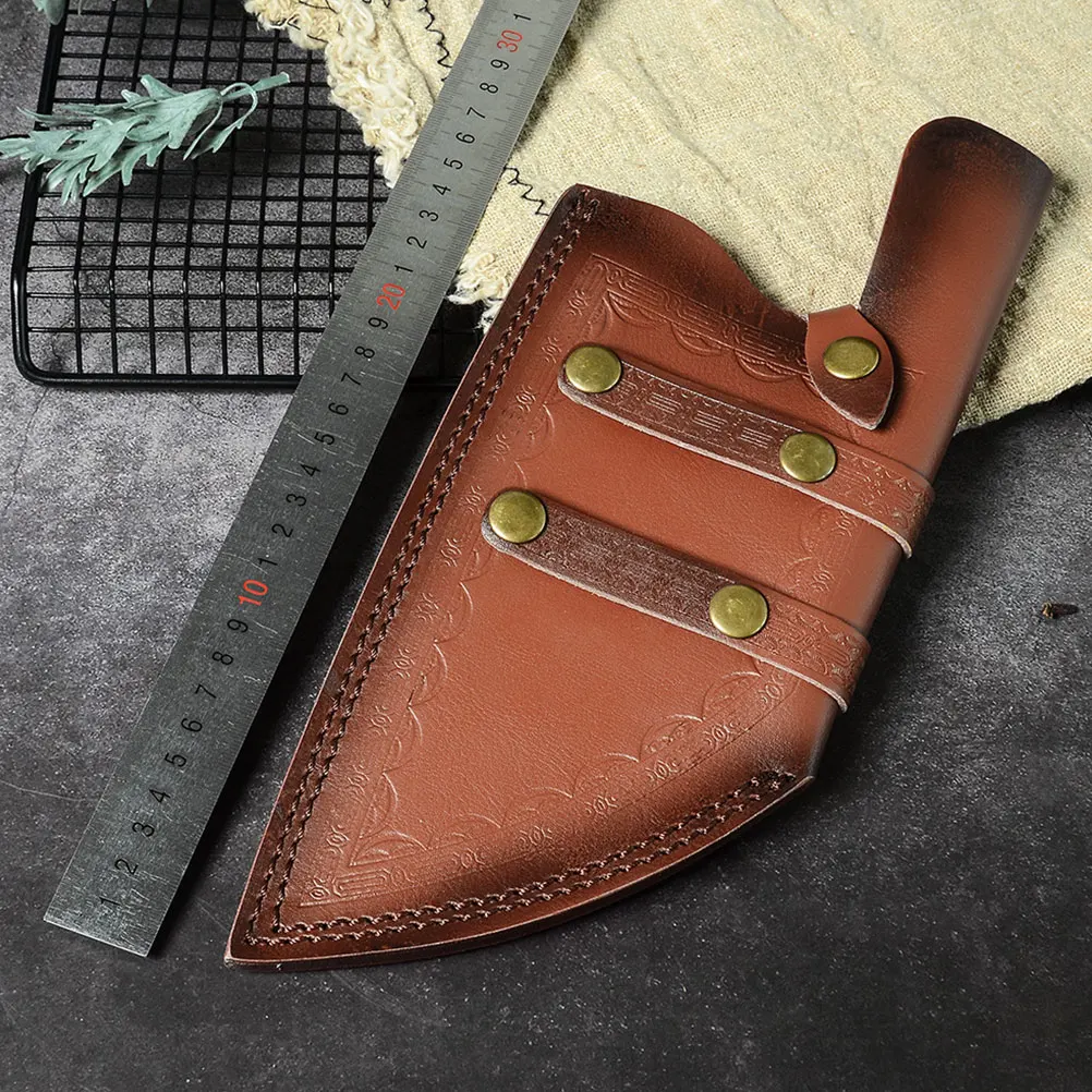 

Generous Appearance Kitchen Knives Sheath Durable Leather Cover Universal Knife Case Roll