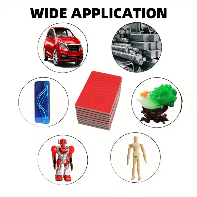 10 قطعة 75x100 مللي متر الرملي الإسفنج الترا غرامة الرملي الإسفنج منصات لينة رغوة الرمال كتلة الرطب الصنفرة لنموذج دريوال الخشب المعدني #6