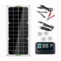 30W Solar Panel Car Van Boat Caravan Camper Trickle Portable 12V Battery Charger with 100A Controller