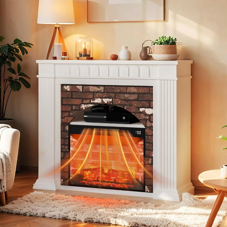 

44, электрическая каминная подставка для телевизора с отдельно стоящим электрическим камином, штабелированный каминный обогреватель с пультом дистанционного управления