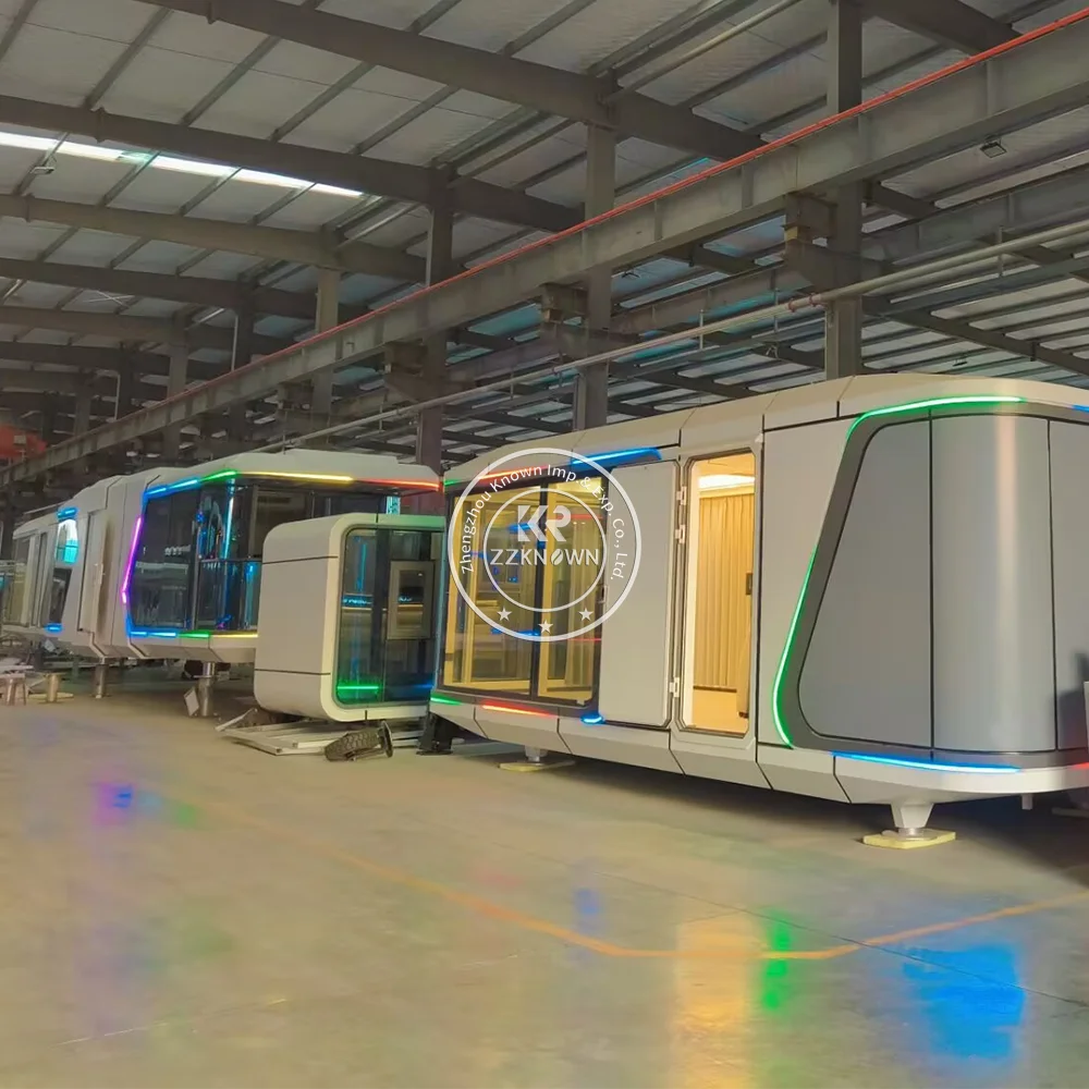   บ้านแคปซูลสำเร็จรูปขนาดใหญ่เคลื่อนย้ายได้ หรูหรา เป็นมิตรกับสิ่งแวดล้อม