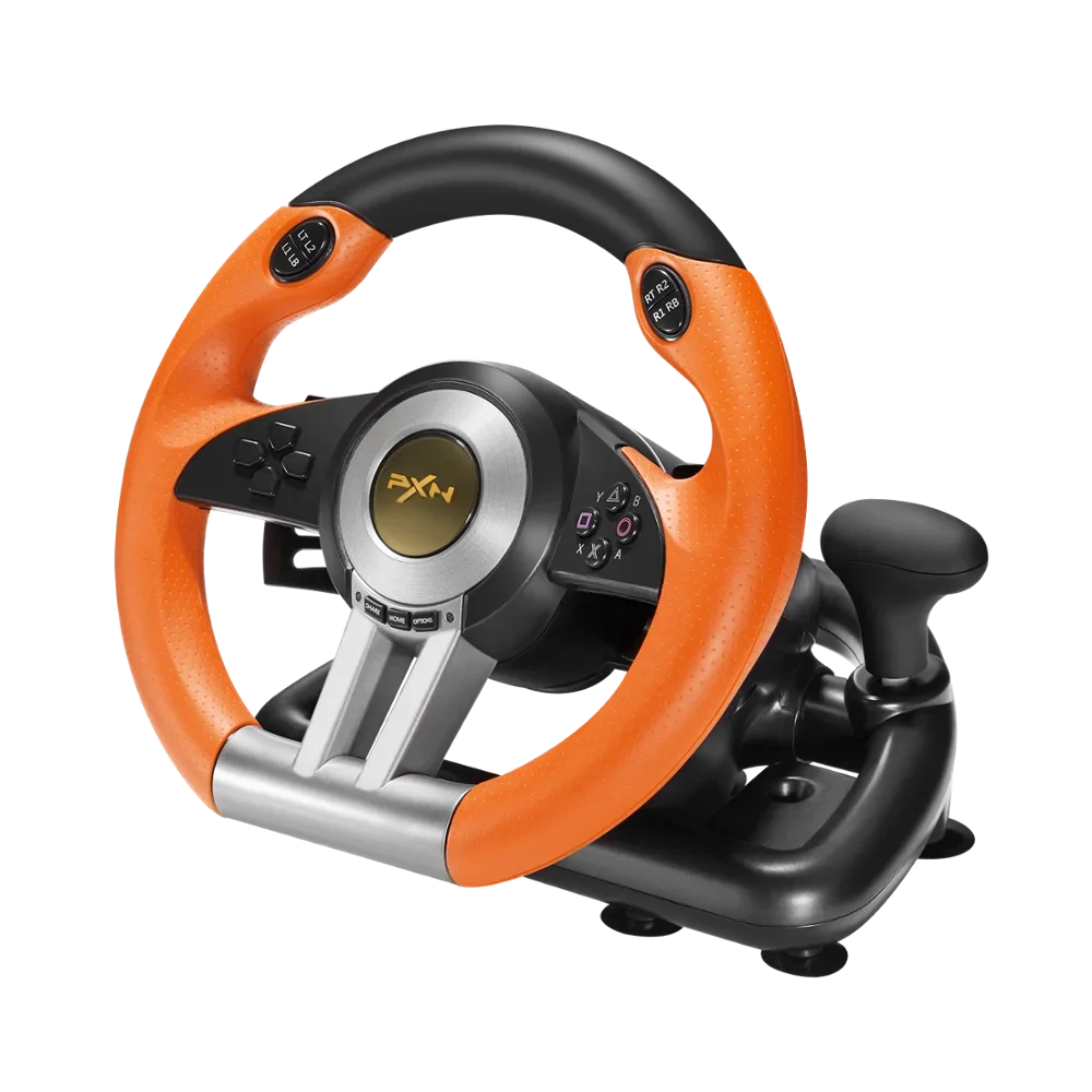 PXN-V3II Volante de jogos com vibração, controlador de jogo de corrida para PC, PS3, PS4, N-Switch