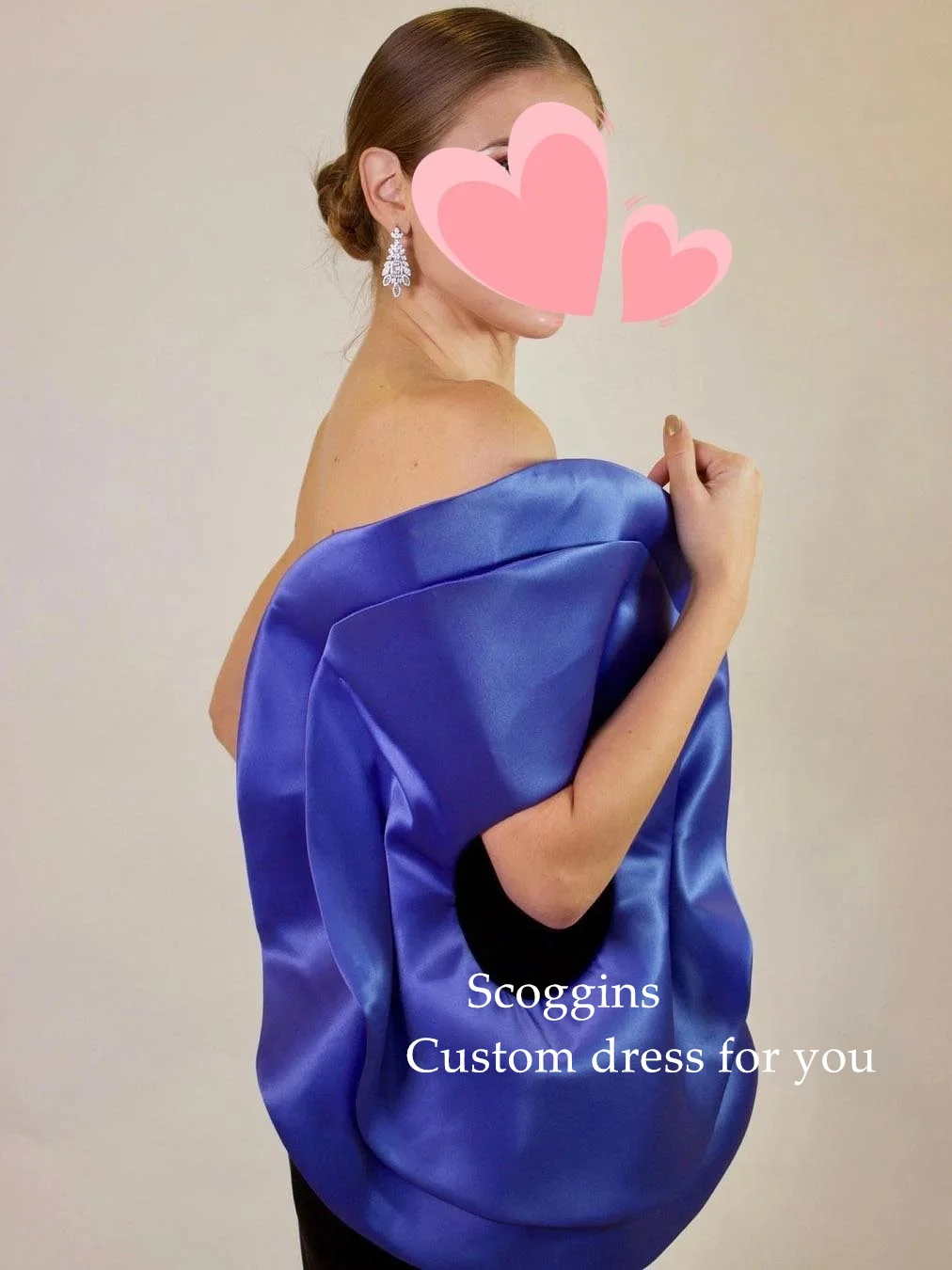 Scoggins  Evening Saudi Arabia Jersey Draped Pleat Ruched Prom A-line Strapless Bespoke Occasion Gown Long Dresses