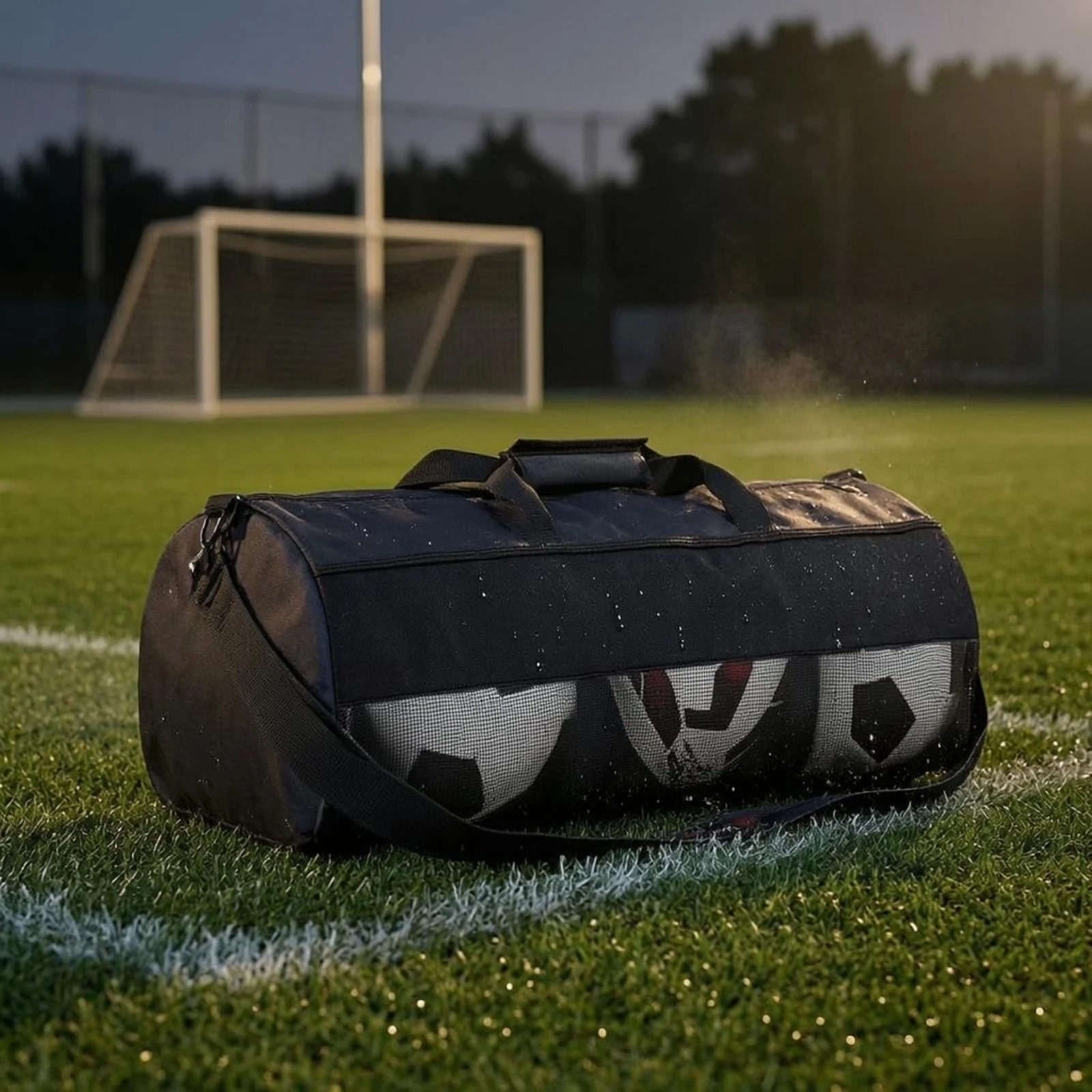 Soccer Ball Bag Metal Hardware Soccer Mesh Bag Athletic Storage