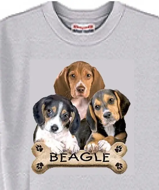 Dog T Shirt Men Women - Beagle Dog Bone - X Large ( 46-48 )