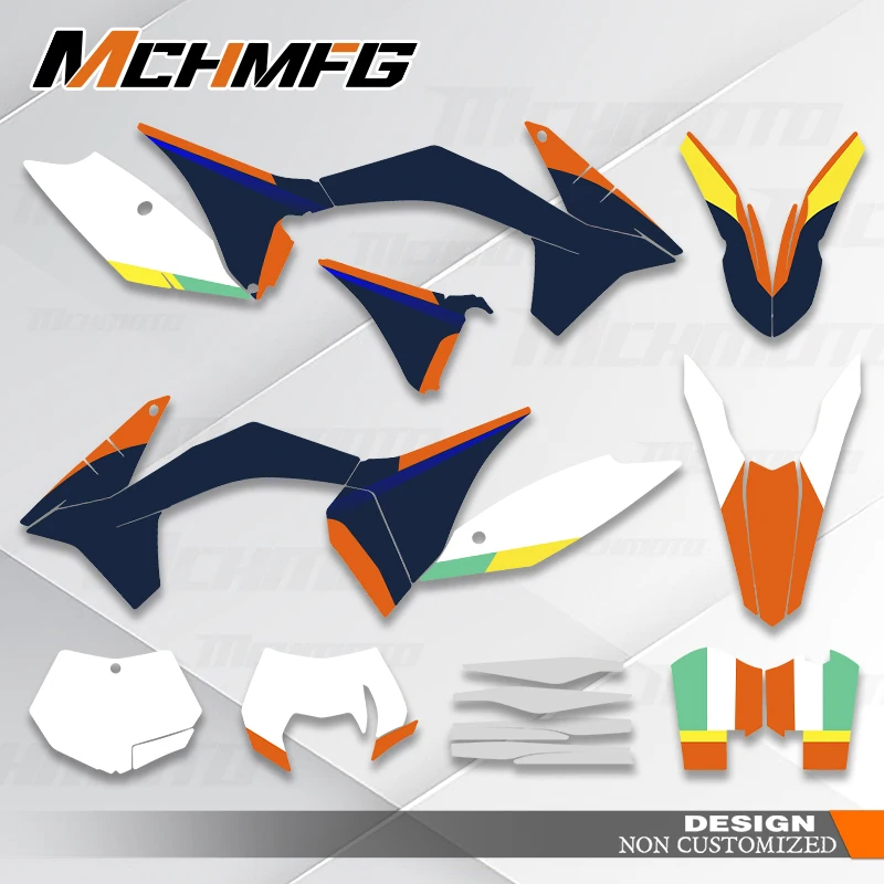  MCHMFG Complete Graphics For KTM 125 200 250 300 350 450 500 SXF 2011 2012 XEC 2012 2013 Motorcycle Decal Sticker ﻿