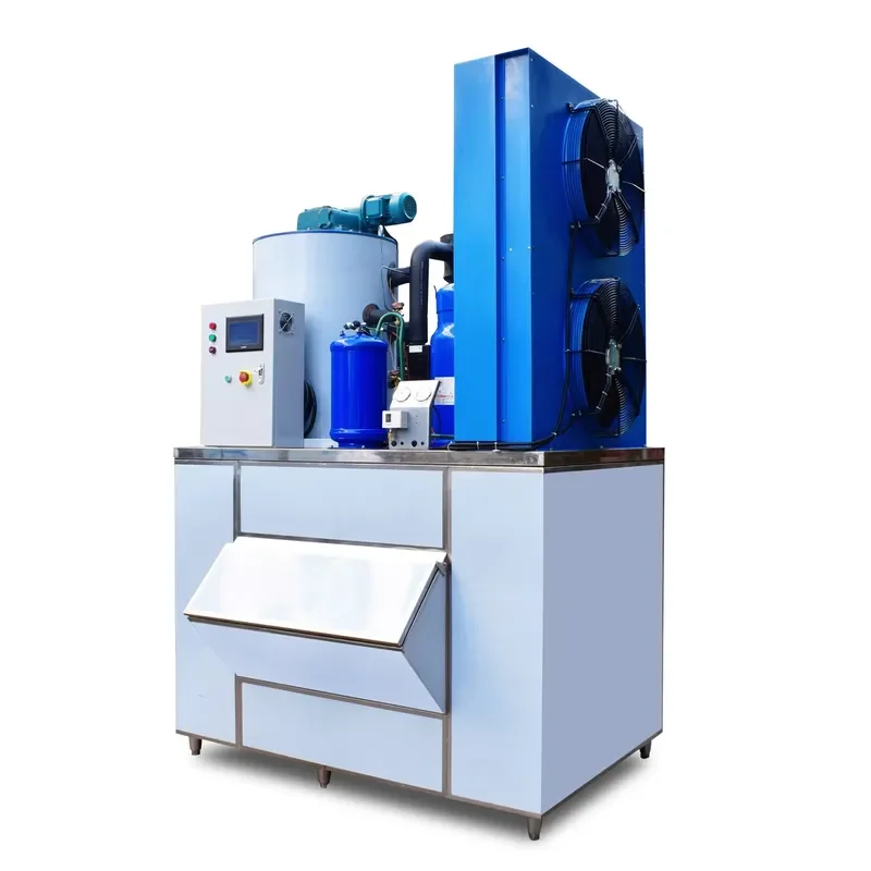 Commercial Flake Ice Maker for Seafood Fish Processing High-Accuracy Motor & Gear Ice Making Machine China Manufacture