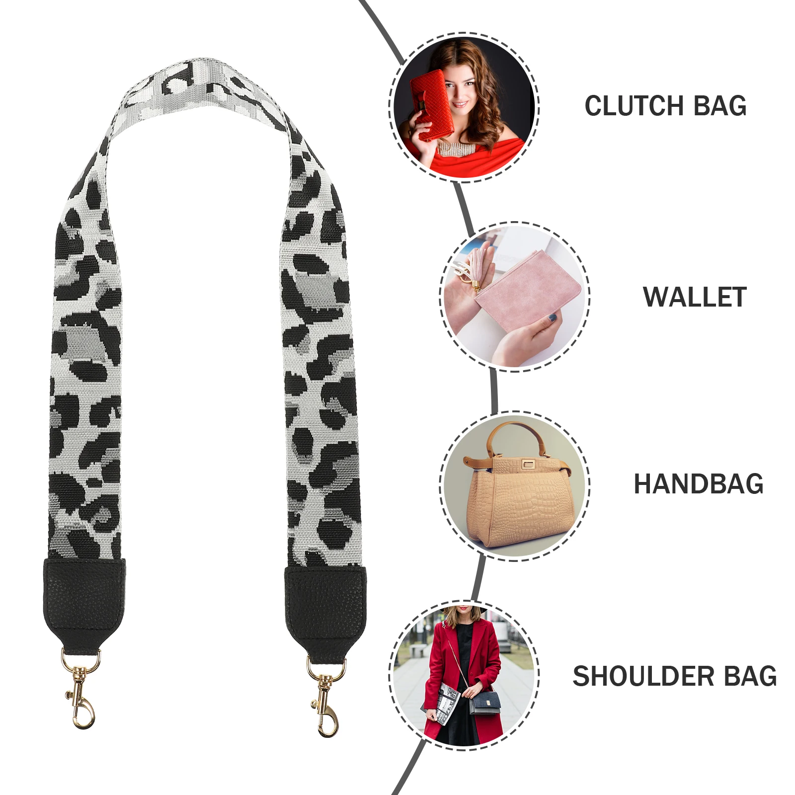 

Wide Shoulder for Crossbody Purse Strap s Durable Crossbody Bag Belt Replacement Purse Strap Accessories