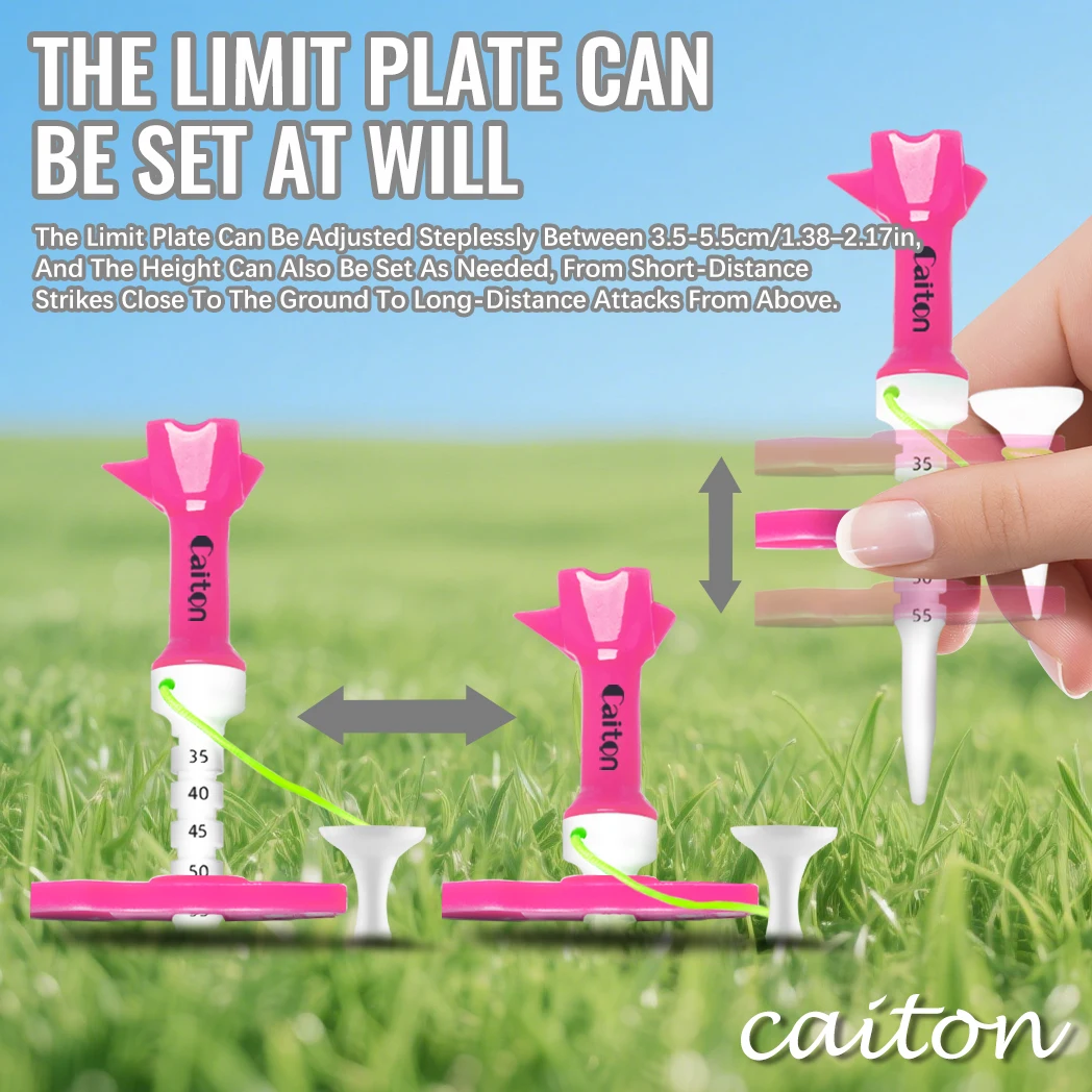 تي شيرت جولف مغناطيسي قابل للتعديل مقاس 85 مم/3.35 بوصة من Caiton |   علامة مزدوجة، متعددة الألوان متينة |   ملحق جولف قابل لإعادة الاستخدام لجميع لاعبي الغولف