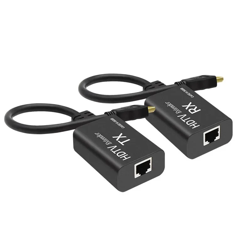 108P HDMI RJ45 Extender Over Cat5e Cat6 Cable HDMI Ethernet Network Extender Video Transmitter and Receiver Kit POC Power Supply
