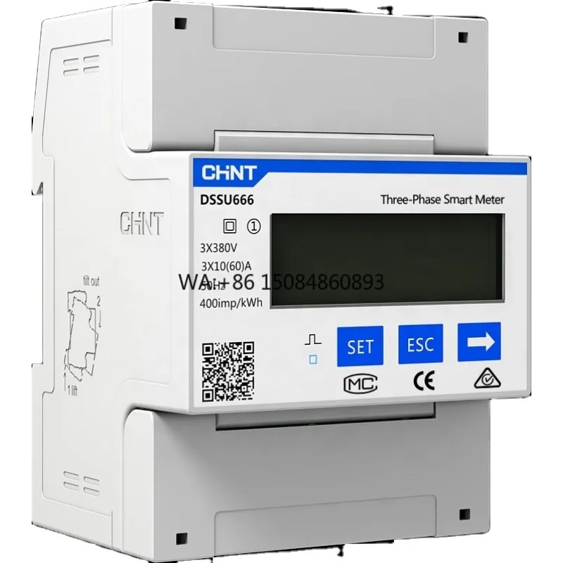 

Phase Din Rail PV Energy Meter High Precision Bidirectional Meter RS485 Solar Grid Photovoltaic System Power Measuring Device