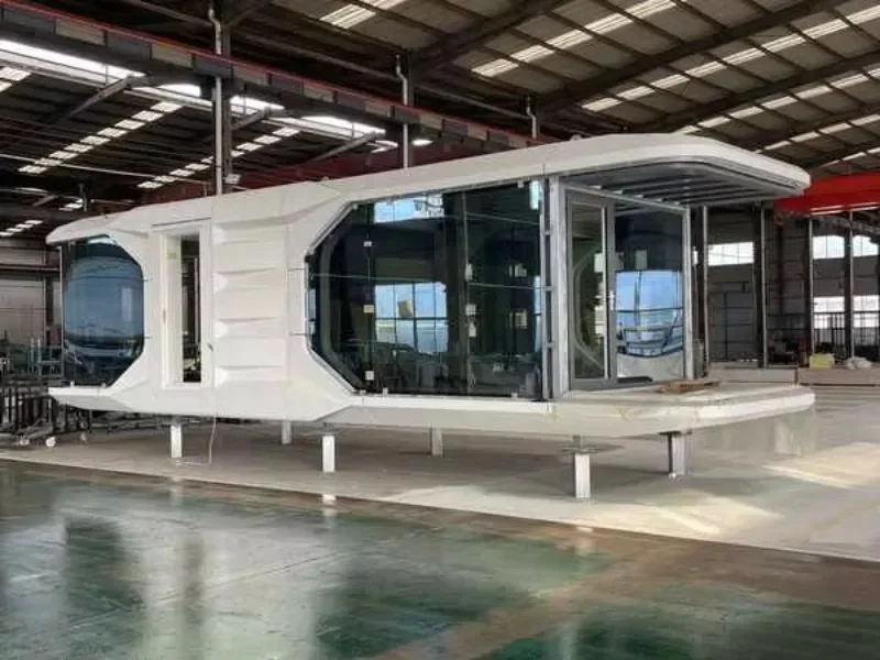 Smart Space Pod Tiny House Prefab Cabin For Backyard Office Airbnb Rental Modern Living Modular Home With Bathroom