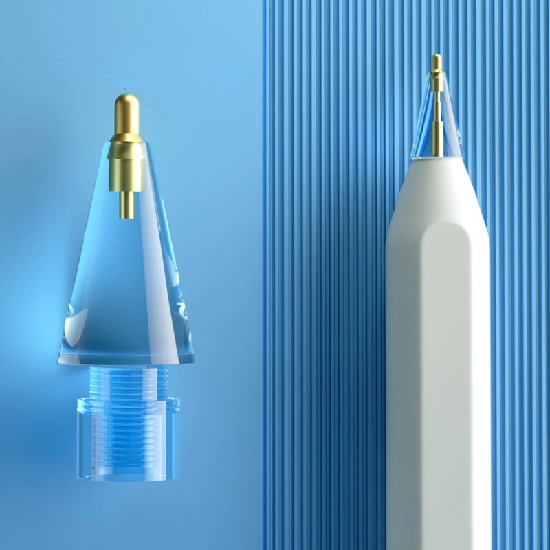 2 Stuks Transparante Vervangende Pennen Voor Originele Apple Stylus Pen 2e 1e Generatie Stylus Pen, Vloeiend Schrijven Slijtvast